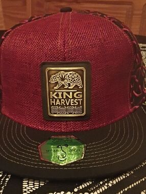 100% HEMP-Grassroots California Limited Edition Brass Badge Flat Brim Snap Back
